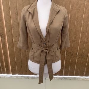 WHITE HOUSE BLACK MARKET (Petite) Brown Jacket